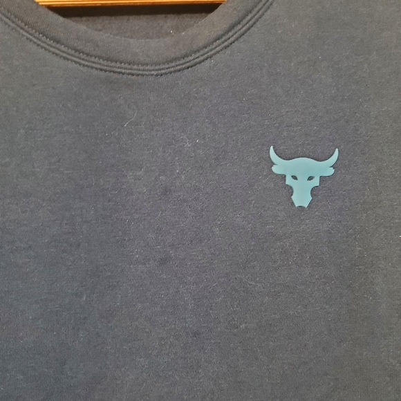 Under Armour Project Rock Sweatshirt - Navy BlueWomens Size Medium - Picture 4 of 6